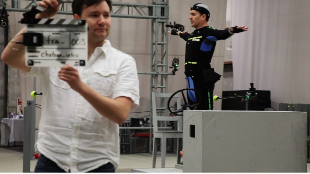 Klappe, die erste für Nolan North (Foto: mw)